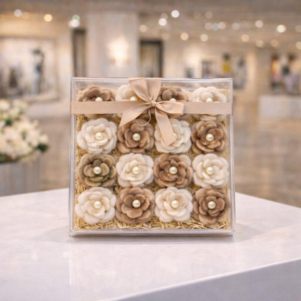 Handmade Felt Alpaca Roses-Luxury Artisan Collection